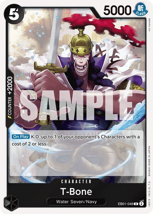 Image for T-Bone (EB01-049) (Foil) [Extra Booster: Memorial Collection] - One Piece Card Game