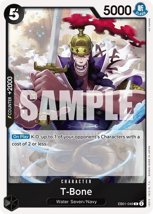 Image for T-Bone (EB01-049) (Foil) [Extra Booster: Memorial Collection] - One Piece Card Game
