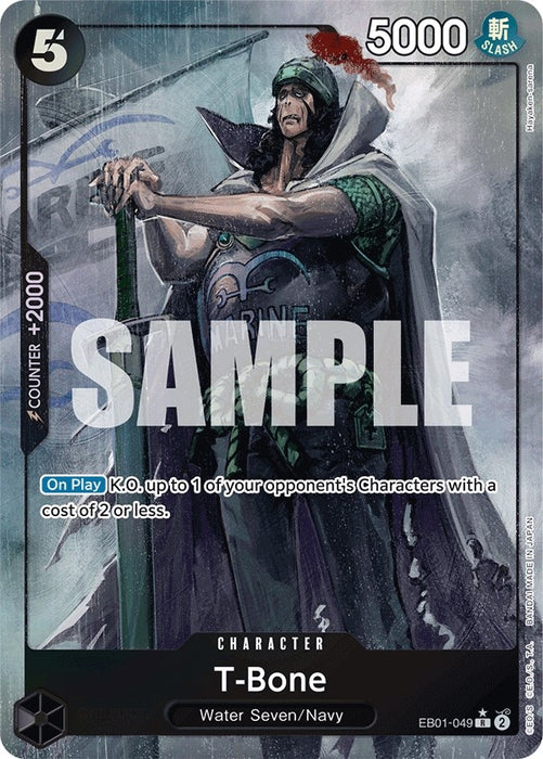 Image for T-Bone (Alternate Art) (EB01-049) (Foil) [Extra Booster: Memorial Collection] - One Piece Card Game