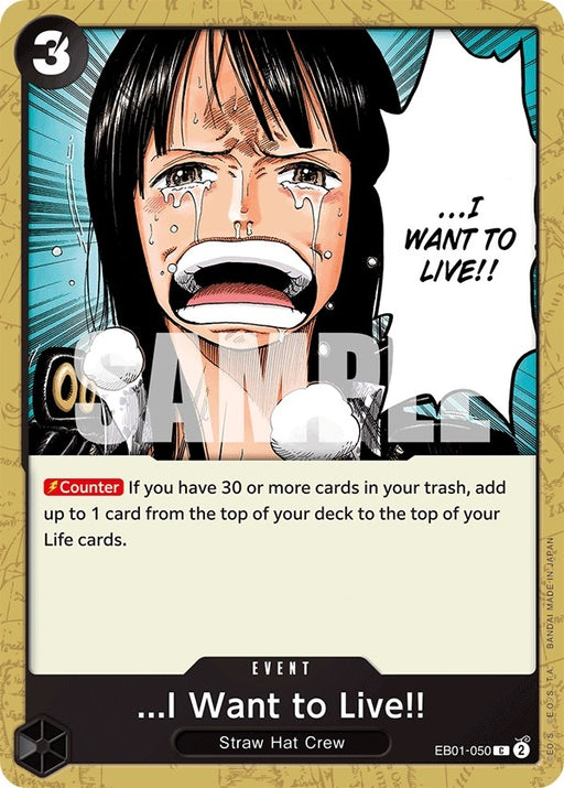 Image for ...I Want to Live!! (EB01-050) [Extra Booster: Memorial Collection] - One Piece Card Game