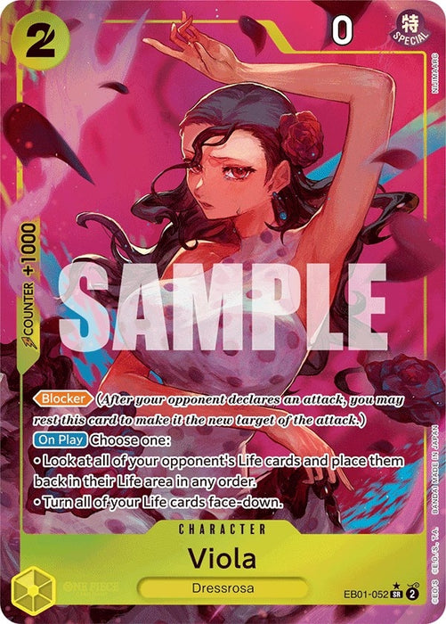 Viola (Alternate Art) (EB01-052) (Foil) [Extra Booster: Memorial Collection]