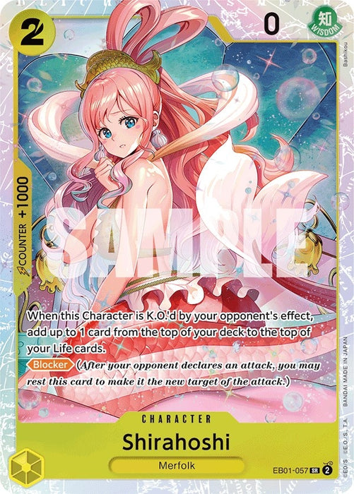 Image for Shirahoshi (EB01-057) (Foil) [Extra Booster: Memorial Collection] - One Piece Card Game