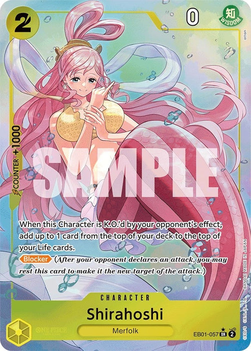 Image for Shirahoshi (Alternate Art) (EB01-057) (Foil) [Extra Booster: Memorial Collection] - One Piece Card Game