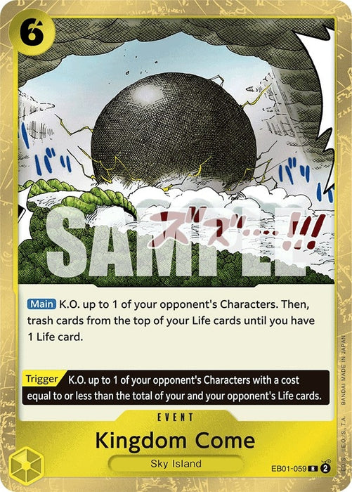Image for Kingdom Come (EB01-059) (Foil) [Extra Booster: Memorial Collection] - One Piece Card Game
