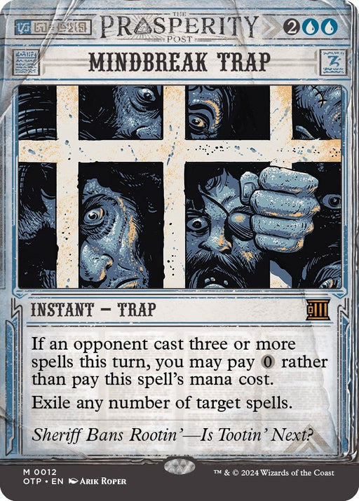 Image for Mindbreak Trap (12) (Foil) [Outlaws of Thunder Junction: Breaking News] - Magic: The Gathering