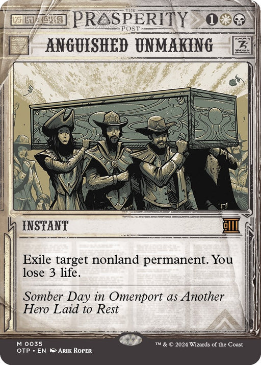 Image for Anguished Unmaking (35) [Outlaws of Thunder Junction: Breaking News] - Magic: The Gathering