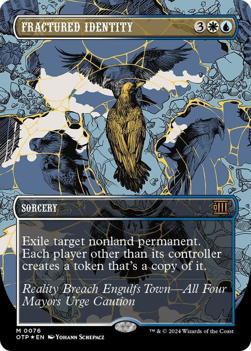 Image for Fractured Identity (Textured Foil) (76) (Foil) [Outlaws of Thunder Junction: Breaking News] - Magic: The Gathering