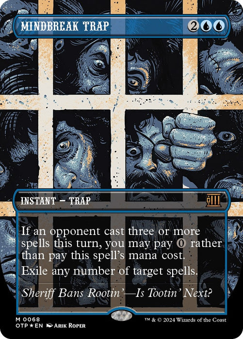 Image for Mindbreak Trap (Textured Foil) (68) (Foil) [Outlaws of Thunder Junction: Breaking News] - Magic: The Gathering