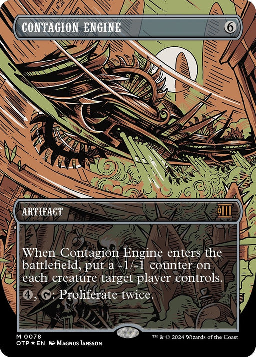 Image for Contagion Engine (Textured Foil) (78) (Foil) [Outlaws of Thunder Junction: Breaking News] - Magic: The Gathering
