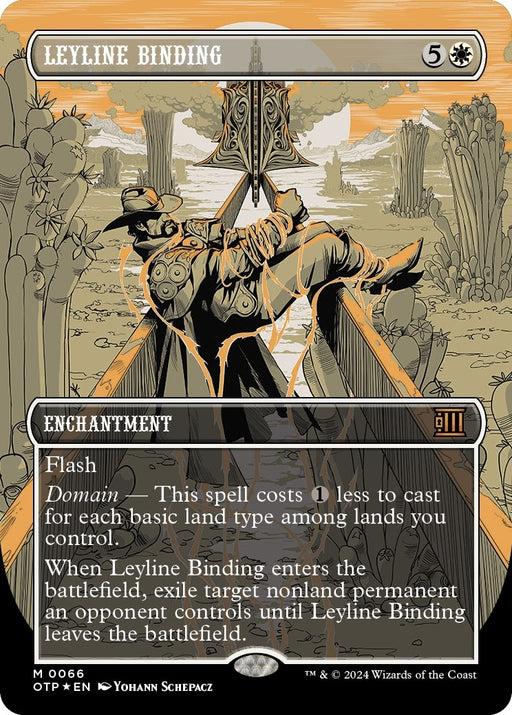Image for Leyline Binding (Textured Foil) (66) (Foil) [Outlaws of Thunder Junction: Breaking News] - Magic: The Gathering