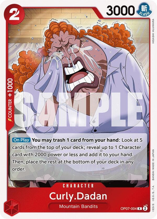 Image for Curly.Dadan (OP07-004) (Foil) [500 Years in the Future] - One Piece Card Game