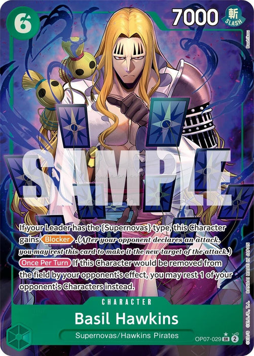 Image for Basil Hawkins (Parallel) (OP07-029) (Foil) [500 Years in the Future] - One Piece Card Game