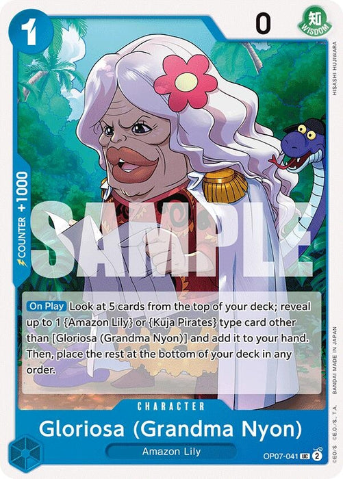 Image for Gloriosa (Grandma Nyon) (OP07-041) [500 Years in the Future] - One Piece Card Game