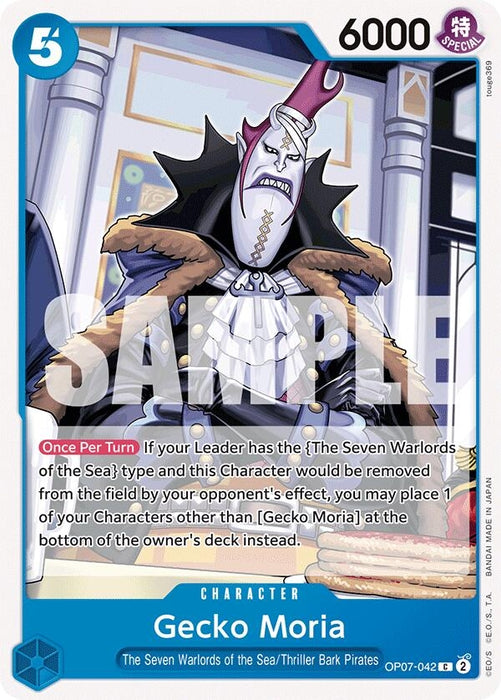 Image for Gecko Moria (042) (OP07-042) [500 Years in the Future] - One Piece Card Game