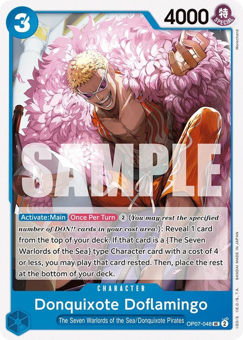Image for Donquixote Doflamingo (OP07-048) [500 Years in the Future] - One Piece Card Game