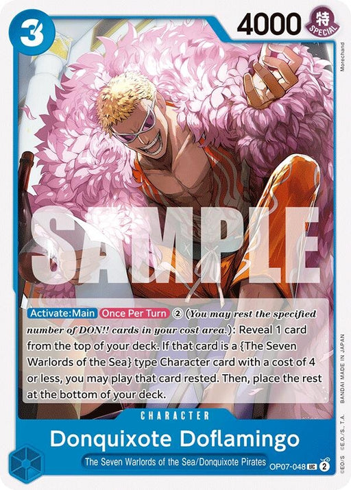 Image for Donquixote Doflamingo (OP07-048) [500 Years in the Future] - One Piece Card Game