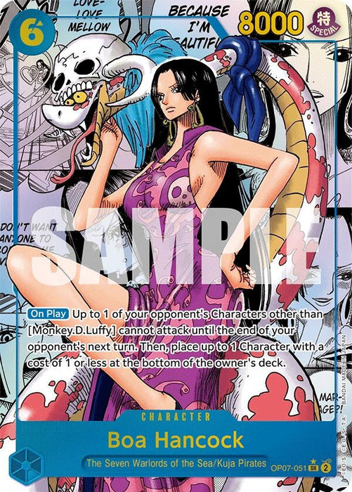 Image for Boa Hancock (051) (Parallel) (Manga) (OP07-051) (Foil) [500 Years in the Future] - One Piece Card Game