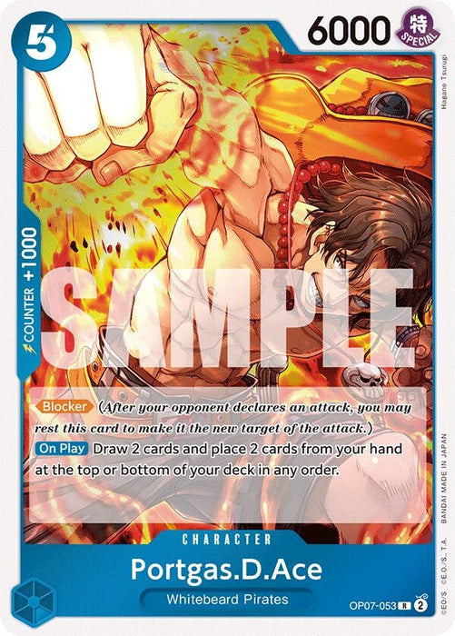 Image for Portgas.D.Ace (053) (OP07-053) (Foil) [500 Years in the Future] - One Piece Card Game