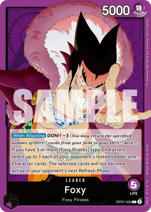 Image for Foxy (059) (OP07-059) [500 Years in the Future] - One Piece Card Game