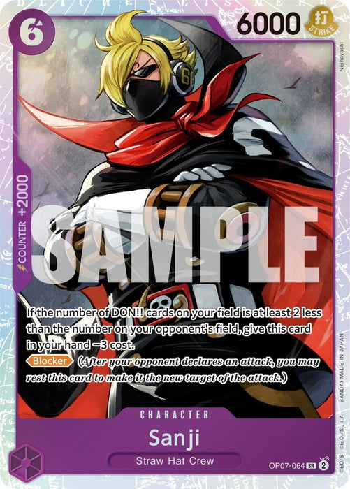 Image for Sanji (OP07-064) (Foil) [500 Years in the Future] - One Piece Card Game