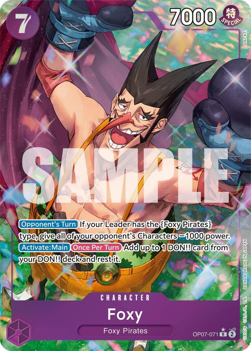 Image for Foxy (071) (Parallel) (OP07-071) (Foil) [500 Years in the Future] - One Piece Card Game