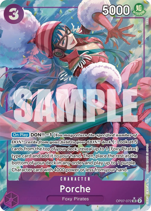 Image for Porche (Parallel) (OP07-072) (Foil) [500 Years in the Future] - One Piece Card Game