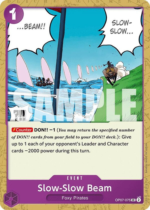 Image for Slow-Slow Beam (OP07-075) [500 Years in the Future] - One Piece Card Game