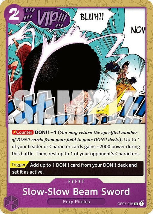 Image for Slow-Slow Beam Sword (OP07-076) [500 Years in the Future] - One Piece Card Game