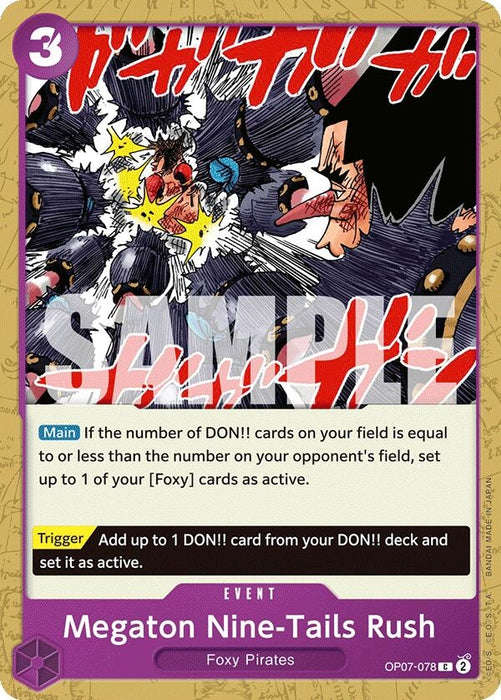 Image for Megaton Nine-Tails Rush (OP07-078) [500 Years in the Future] - One Piece Card Game