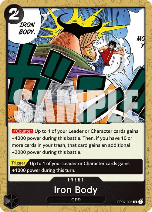 Image for Iron Body (OP07-095) [500 Years in the Future] - One Piece Card Game
