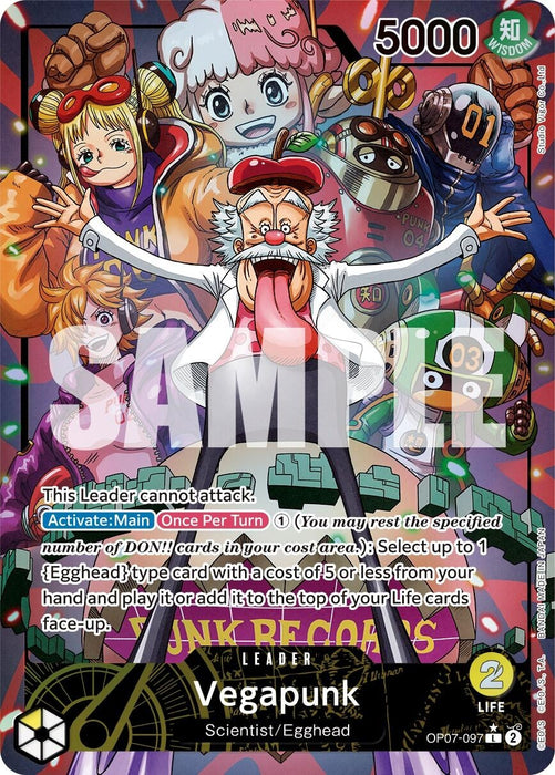 Image for Vegapunk (Parallel) (OP07-097) (Foil) [500 Years in the Future] - One Piece Card Game