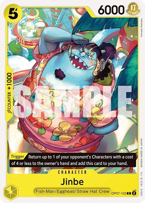 Image for Jinbe (102) (OP07-102) [500 Years in the Future] - One Piece Card Game