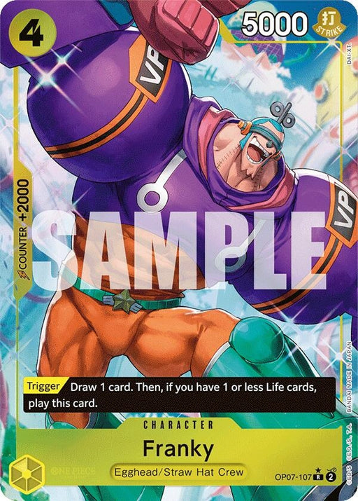 Image for Franky (Parallel) (OP07-107) (Foil) [500 Years in the Future] - One Piece Card Game
