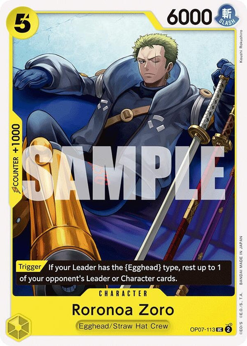 Image for Roronoa Zoro (113) (OP07-113) [500 Years in the Future] - One Piece Card Game