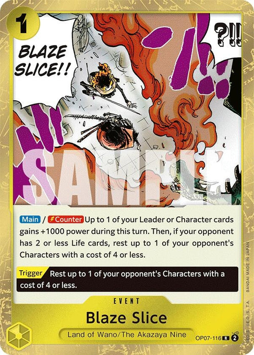 Blaze Slice (OP07-116) (Foil) [500 Years in the Future]