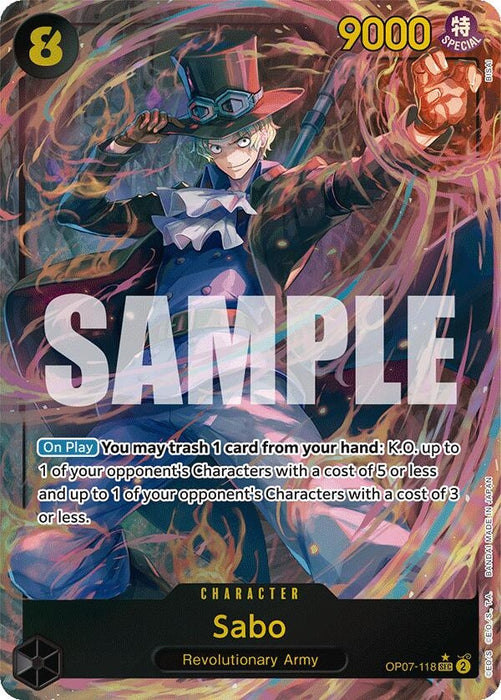 Sabo (Parallel) (OP07-118) (Foil) [500 Years in the Future]