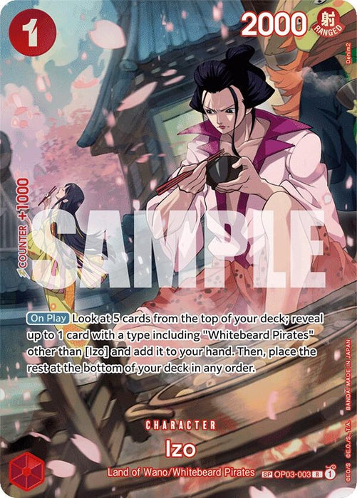 Image for Izo (SP) (OP03-003) (Foil) [500 Years in the Future] - One Piece Card Game