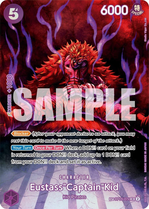 Image for Eustass"Captain"Kid (SP) (OP05-074) (Foil) [500 Years in the Future] - One Piece Card Game