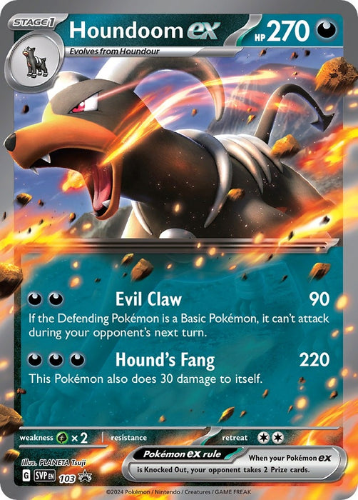 Image for Houndoom ex - 103 (103) (Holofoil) [SV: Scarlet & Violet Promo Cards] - Pokemon