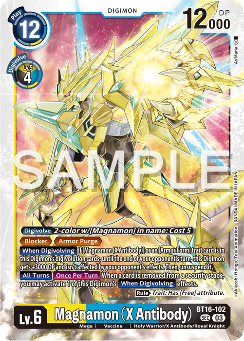 Magnamon (X Antibody) (BT16-102 SEC) (Foil) [Beginning Observer]