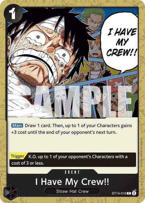 Image for I Have My Crew!! (ST14-016) [Starter Deck 14: 3D2Y] - One Piece Card Game