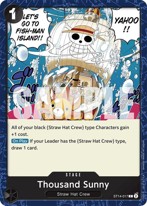 Image for Thousand Sunny (ST14-017) [Starter Deck 14: 3D2Y] - One Piece Card Game