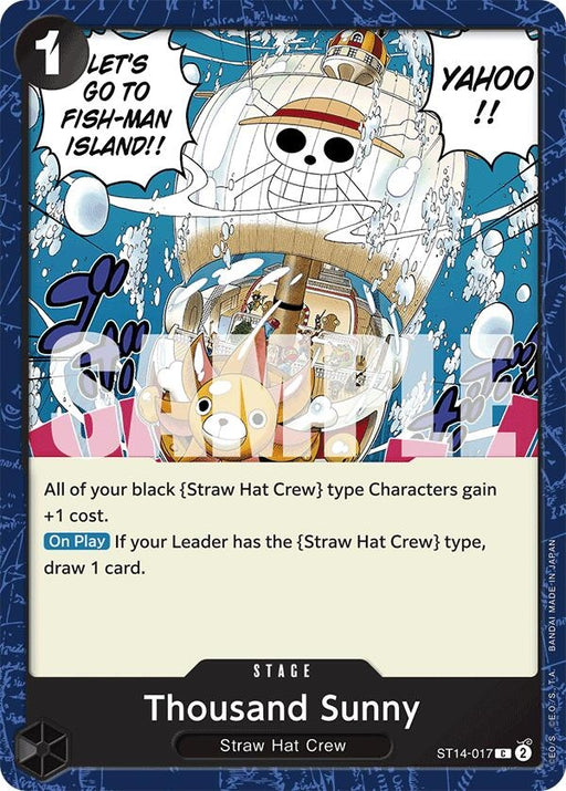 Image for Thousand Sunny (ST14-017) [Starter Deck 14: 3D2Y] - One Piece Card Game