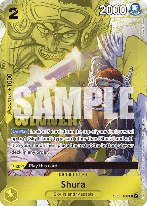Image for Shura (Winner Pack Vol. 7) (OP05-106) (Foil) [One Piece Promotion Cards] - One Piece Card Game