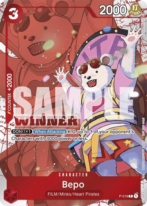 Image for Bepo (Winner Pack Vol. 7) (P-019) (Foil) [One Piece Promotion Cards] - One Piece Card Game