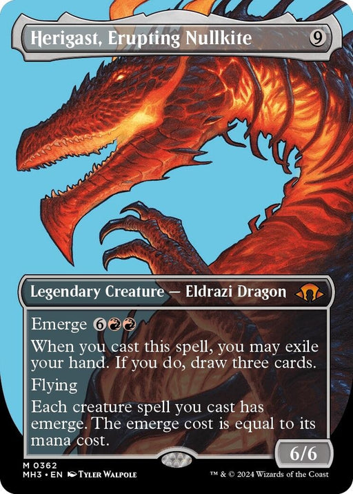 Image for Herigast, Erupting Nullkite (Borderless) (362) (Foil) [Modern Horizons 3] - Magic: The Gathering