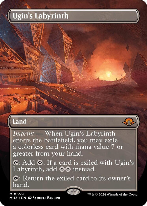 Image for Ugin's Labyrinth (Borderless) (359) [Modern Horizons 3] - Magic: The Gathering