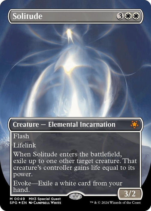 Image for Solitude (Borderless) (Textured Foil) (49) (Foil) [Special Guests] - Magic: The Gathering