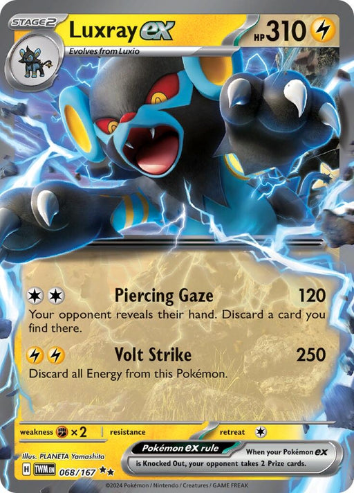 Image for Luxray ex (068/167) (Holofoil) [SV06: Twilight Masquerade] (TWM) - Pokemon