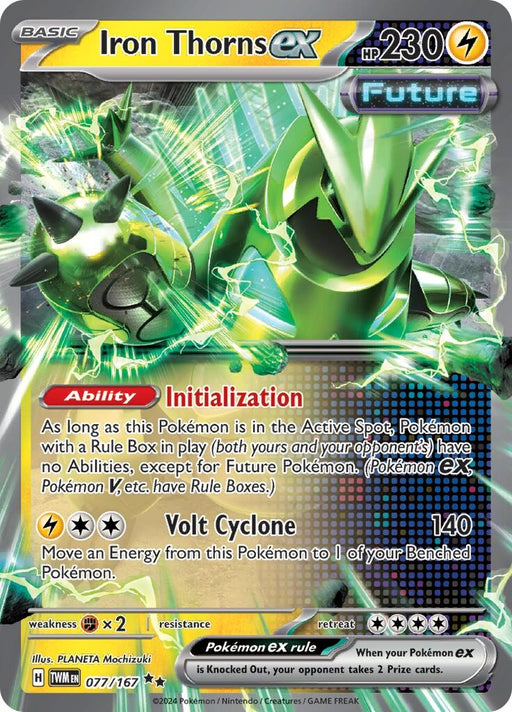 Image for Iron Thorns ex (077/167) (Holofoil) [SV06: Twilight Masquerade] (TWM) - Pokemon